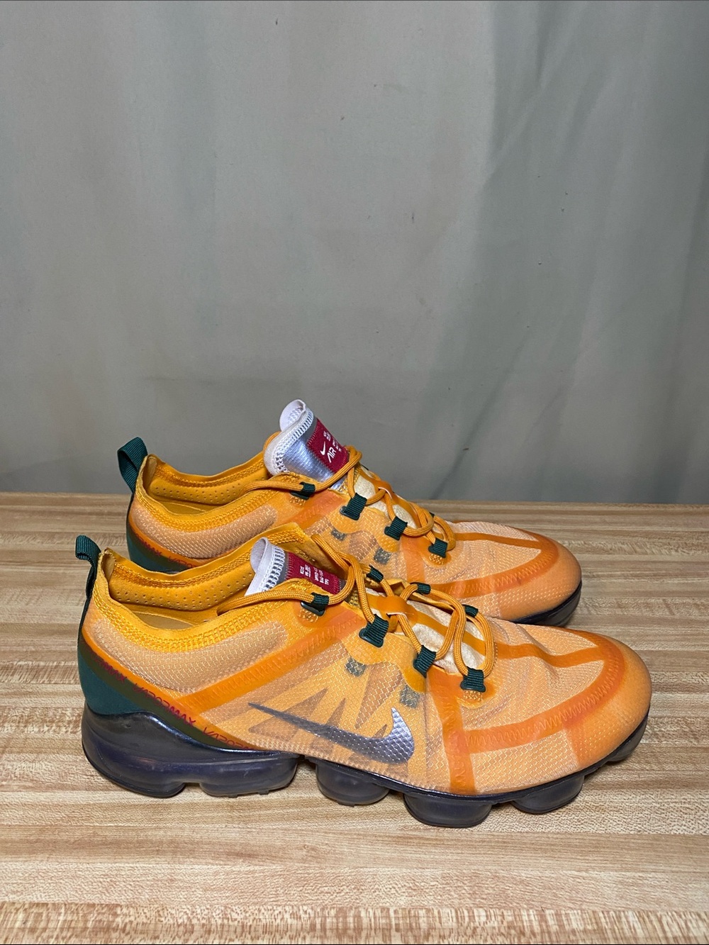 Nike Air VaporMax 2019 Canyon Gold Metallic Silver Lifestyle Casual shoes Men 11